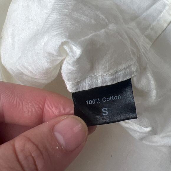 Jenny Kayne White Tank Top 100% Cotton Size Small - Picture 3 of 6